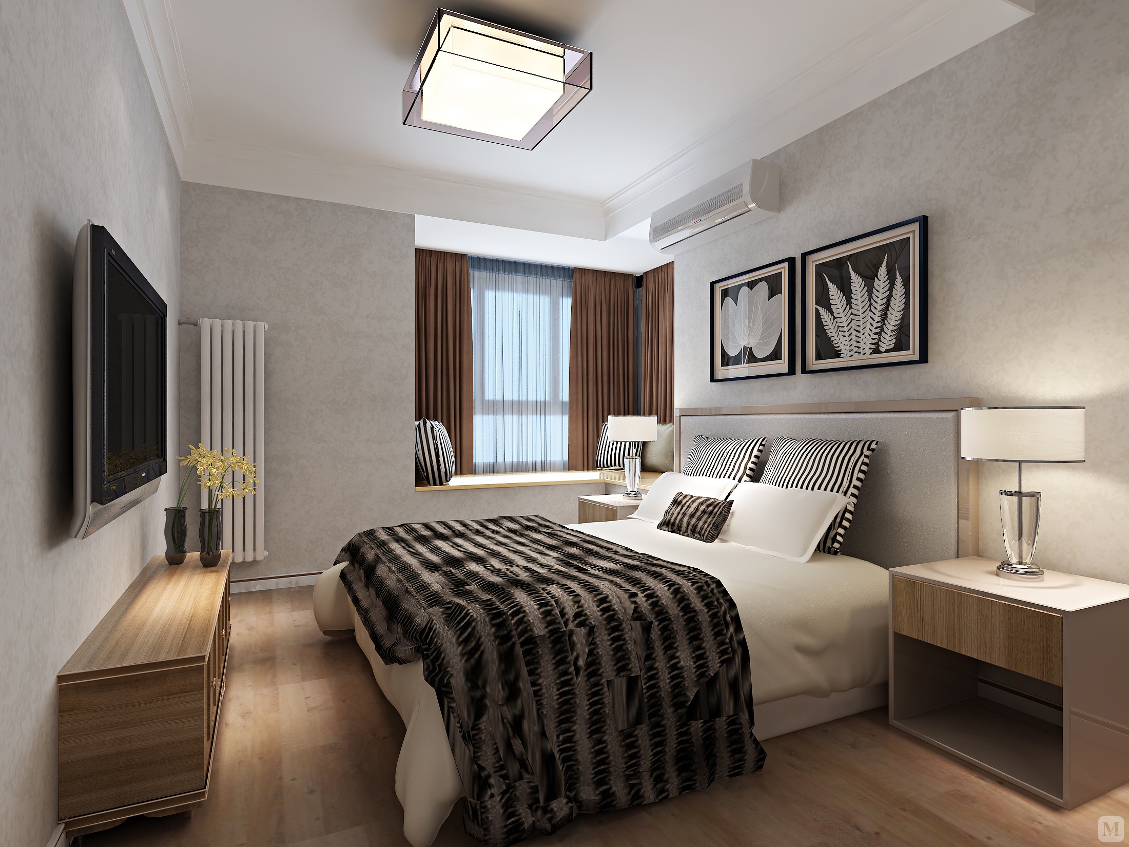 简约儿童房吊顶装修效果图