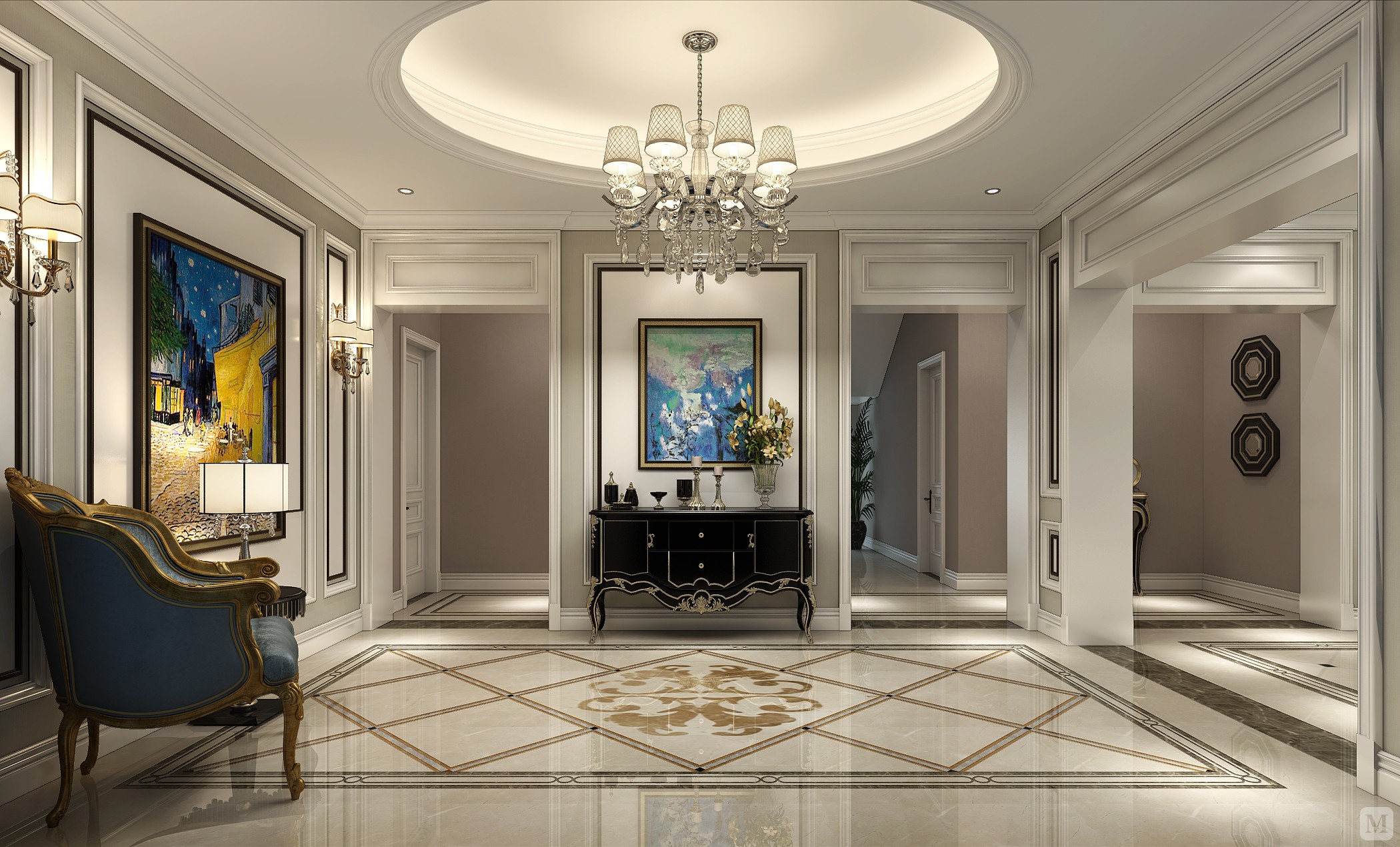 简欧玄关装修效果图