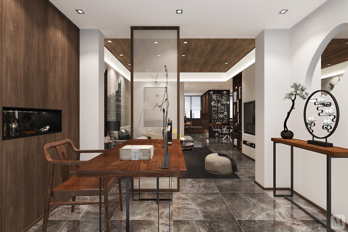 3万163㎡新古典四房装修新中式风格~观山左岸-红星美凯龙家装效果图