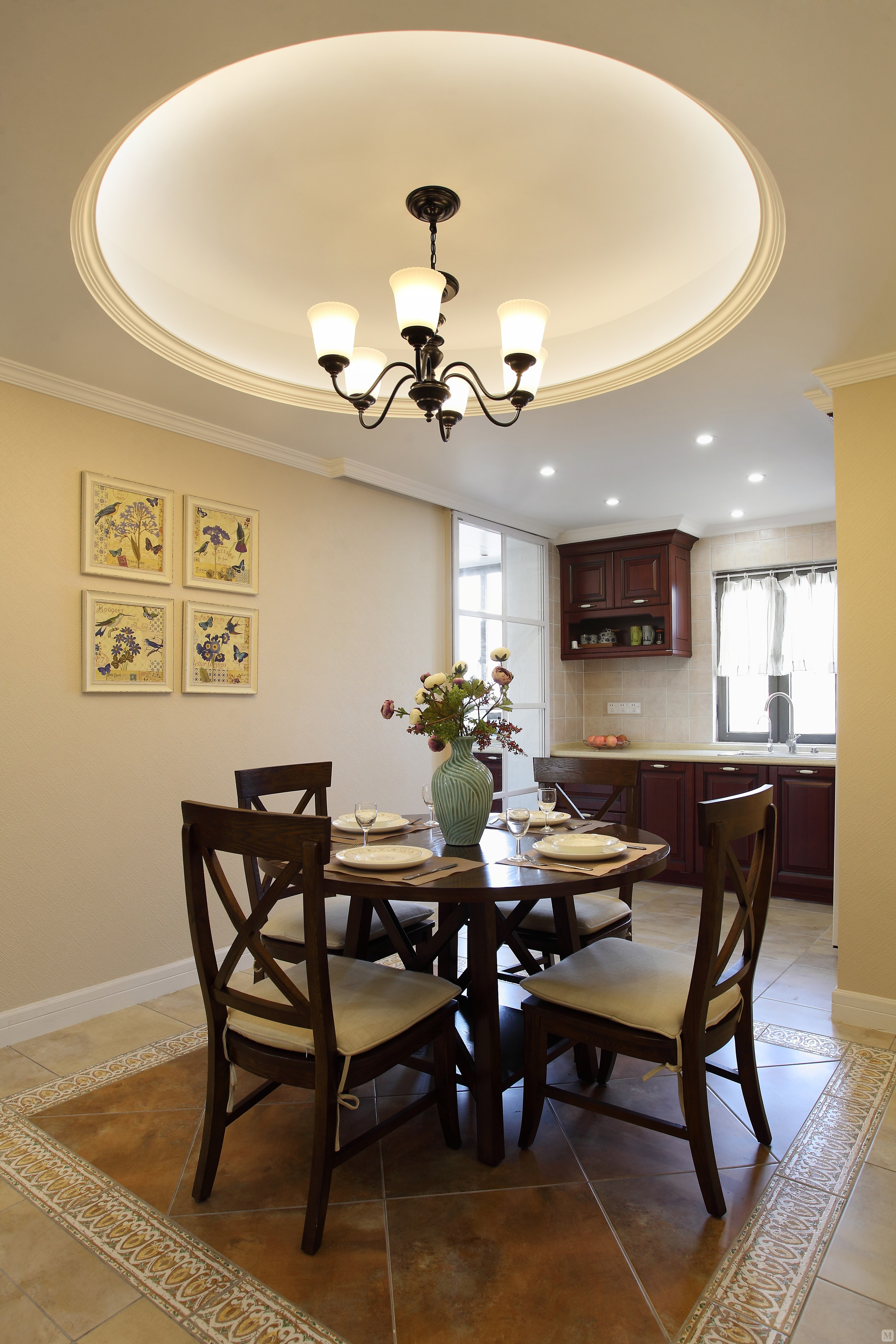 美式餐厅组合柜装修效果图-红星美凯龙家装效果图