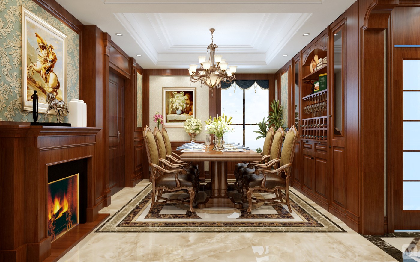 15.9万77㎡美式二房装修高端实木整套家装