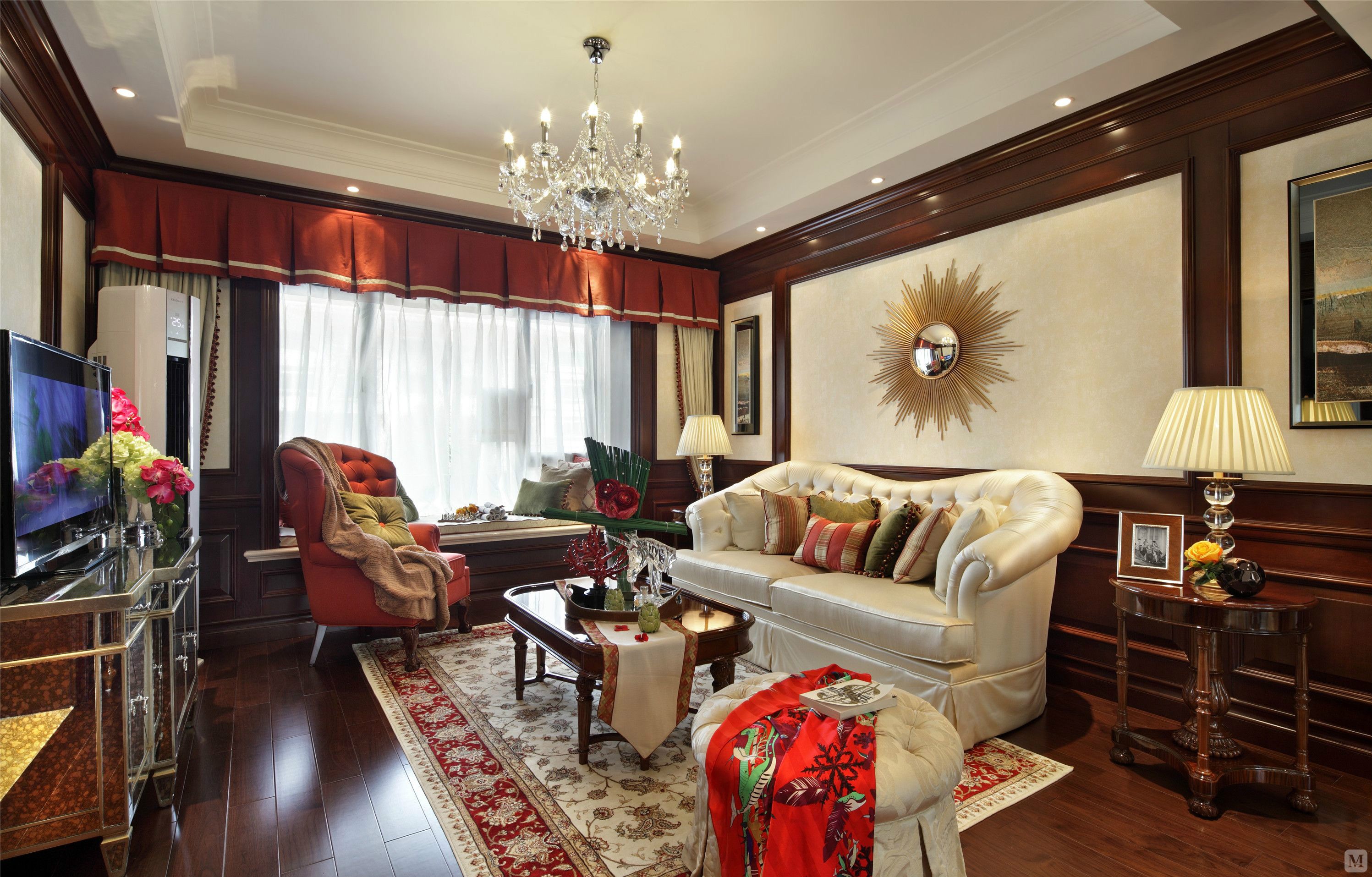 1万243㎡美式别墅装修凤凰花园别墅 美式风格