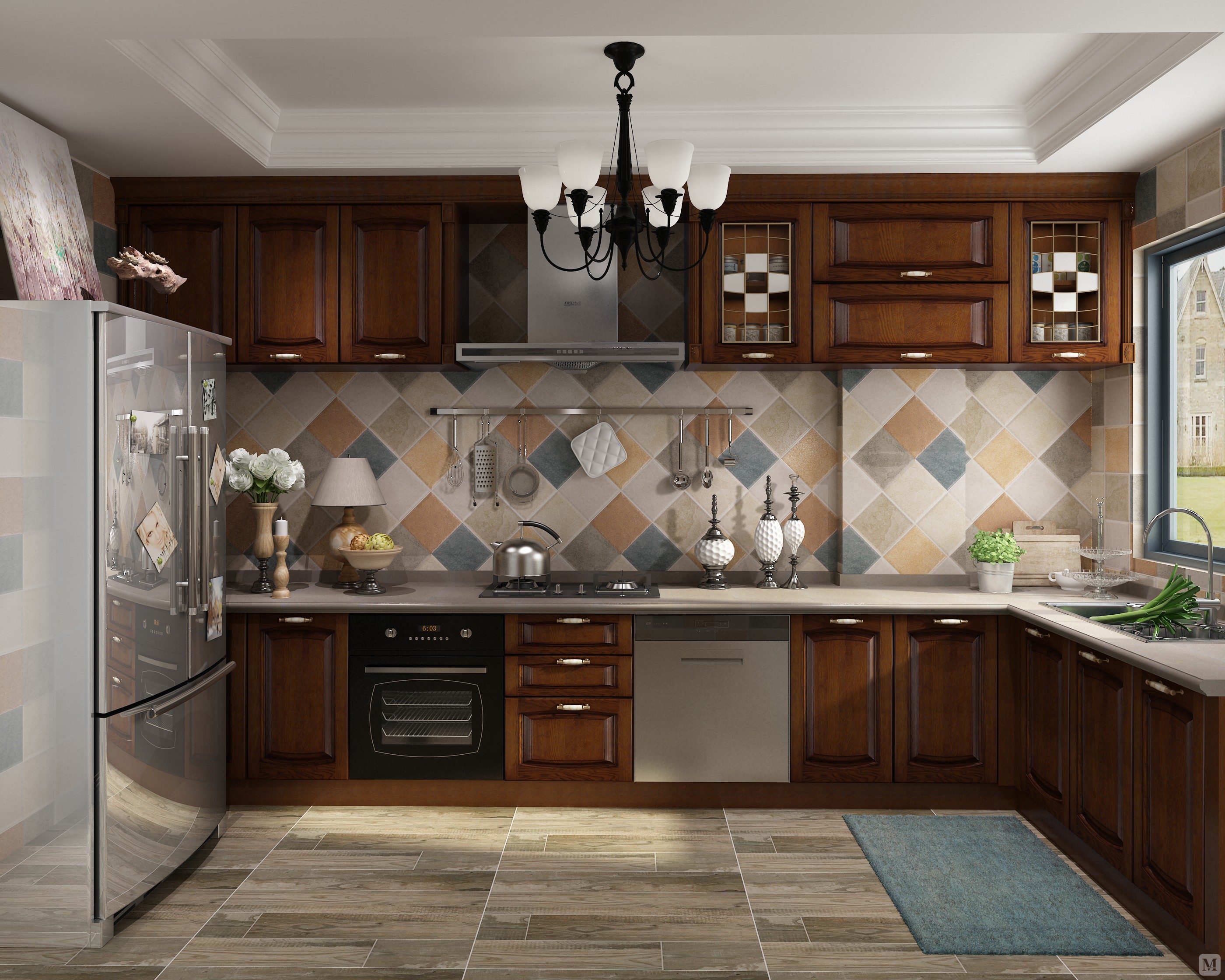 我乐 橱柜 厨房定制 橱柜定做 全