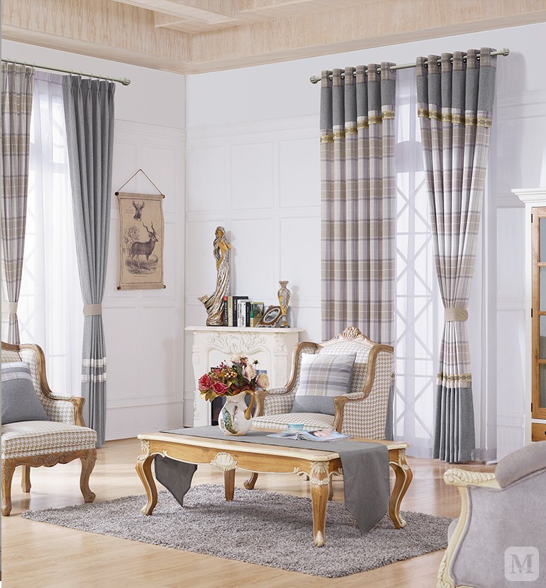 志达 窗帘 英式风格棉绒面料 216