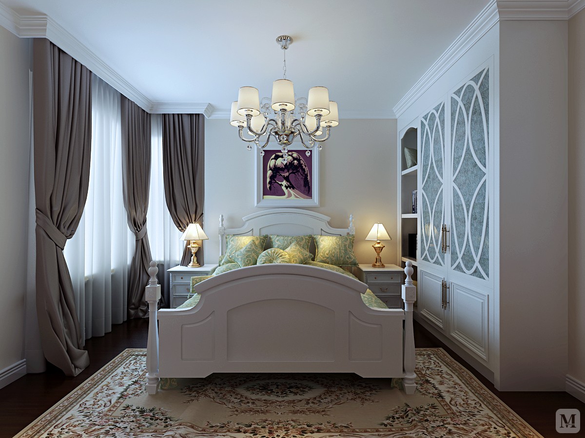 6万105㎡简欧三房装修温奢