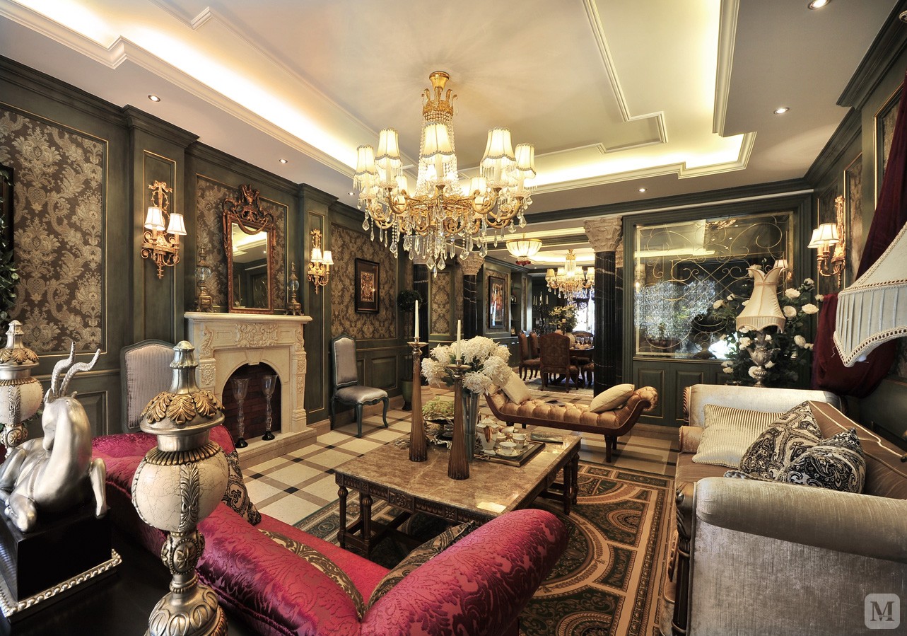 8万280㎡美式四房装修美式古典风格