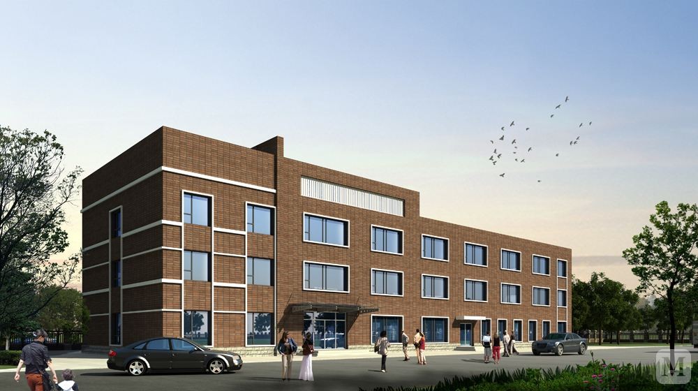 小型办公楼效果图欣赏