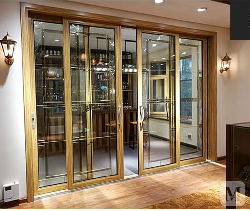 罗兰西尼两轨两扇豪华推拉门超强防水性能入户推拉门阳台厨房推拉门