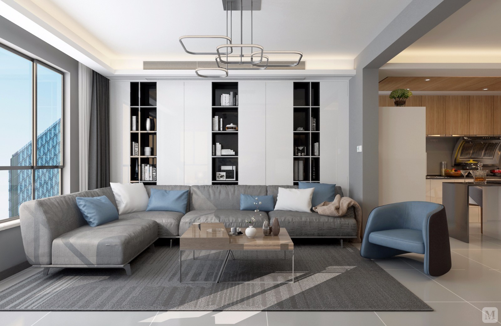 现代风格是比较流行的一种风格,追求时尚与潮流,非常注重居室空间的