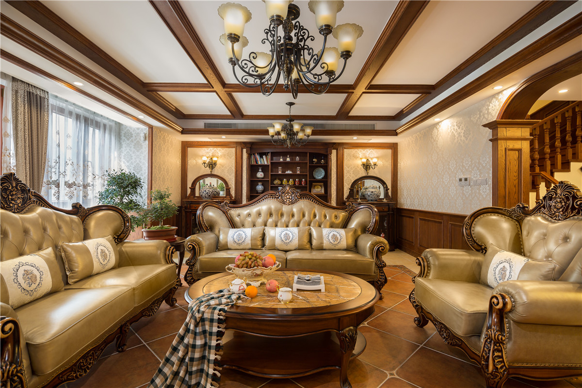 329㎡美式别墅:亮堂复古,优雅贵气!