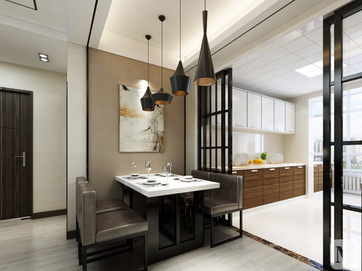 现代 #餐厅 #现代简约 #楼梯 #吊顶 #灯具 #简约 设计咨询 留下您的