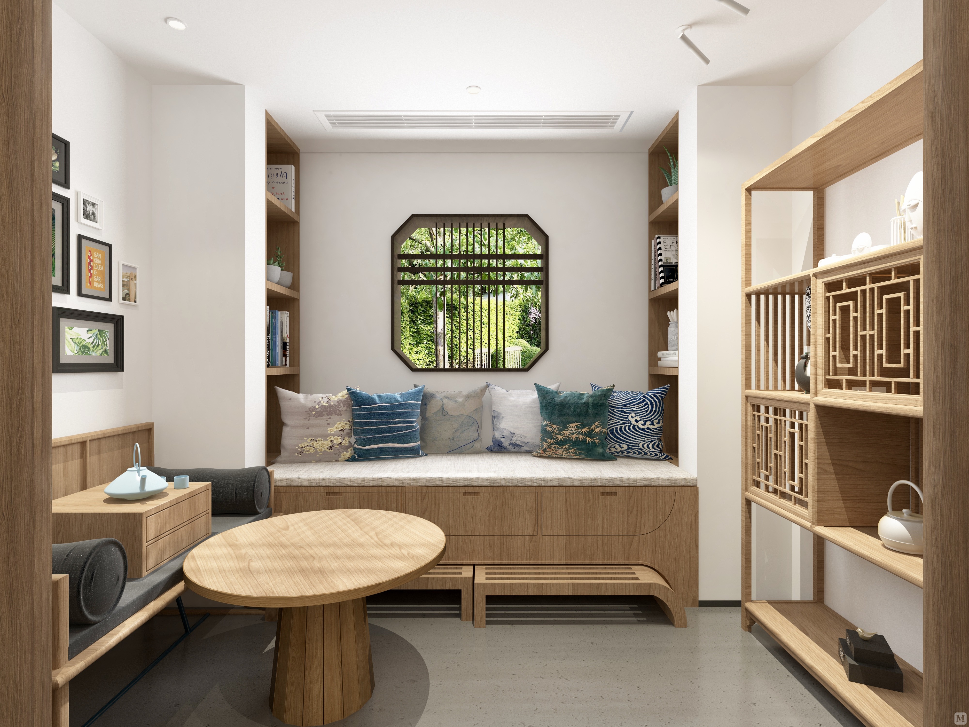 混搭书房书柜装修效果图