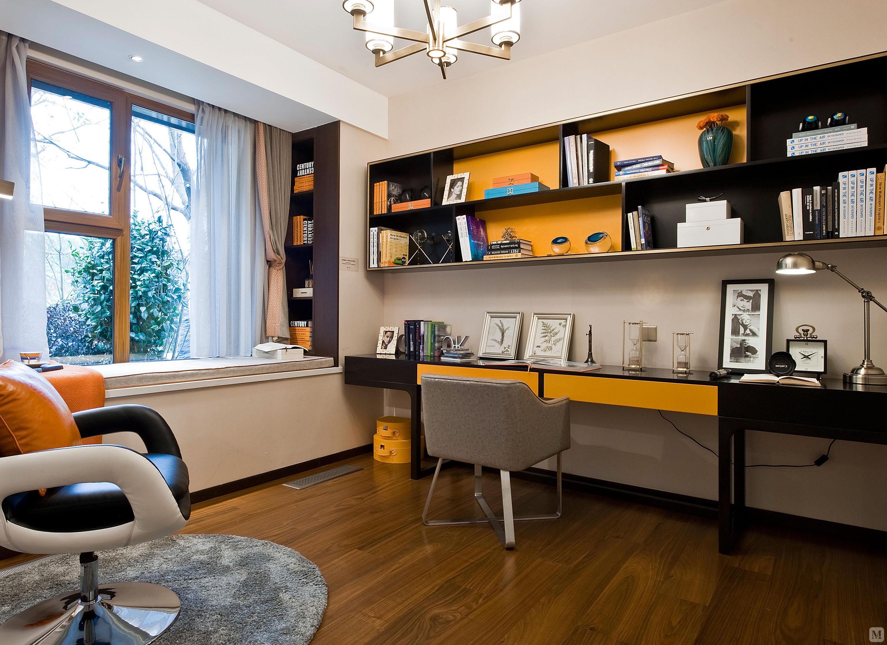 7万114㎡简约三房装修带点色调的简约风-红星美凯龙家装效果图