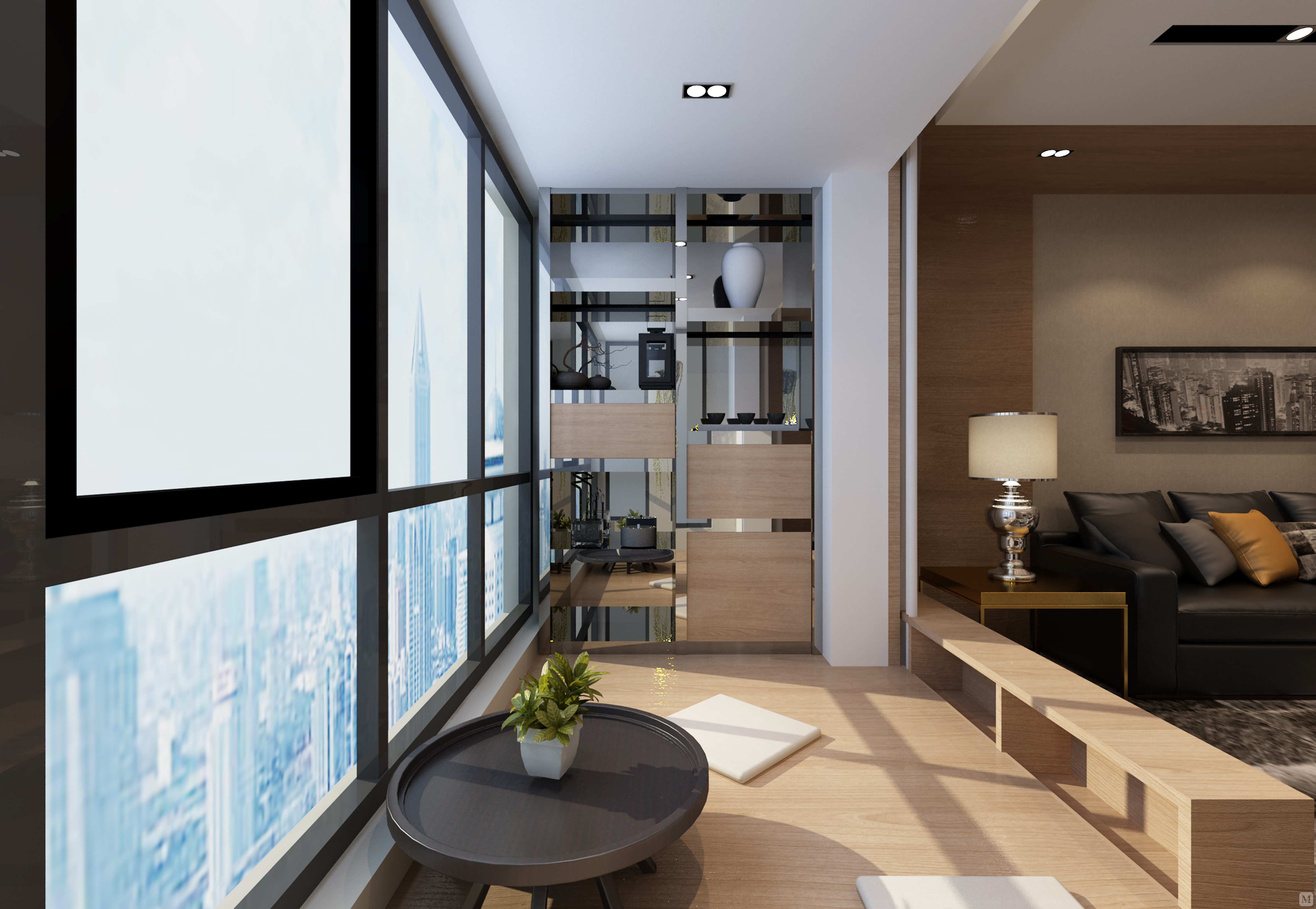 9万200㎡简欧三房装修张府设计方案