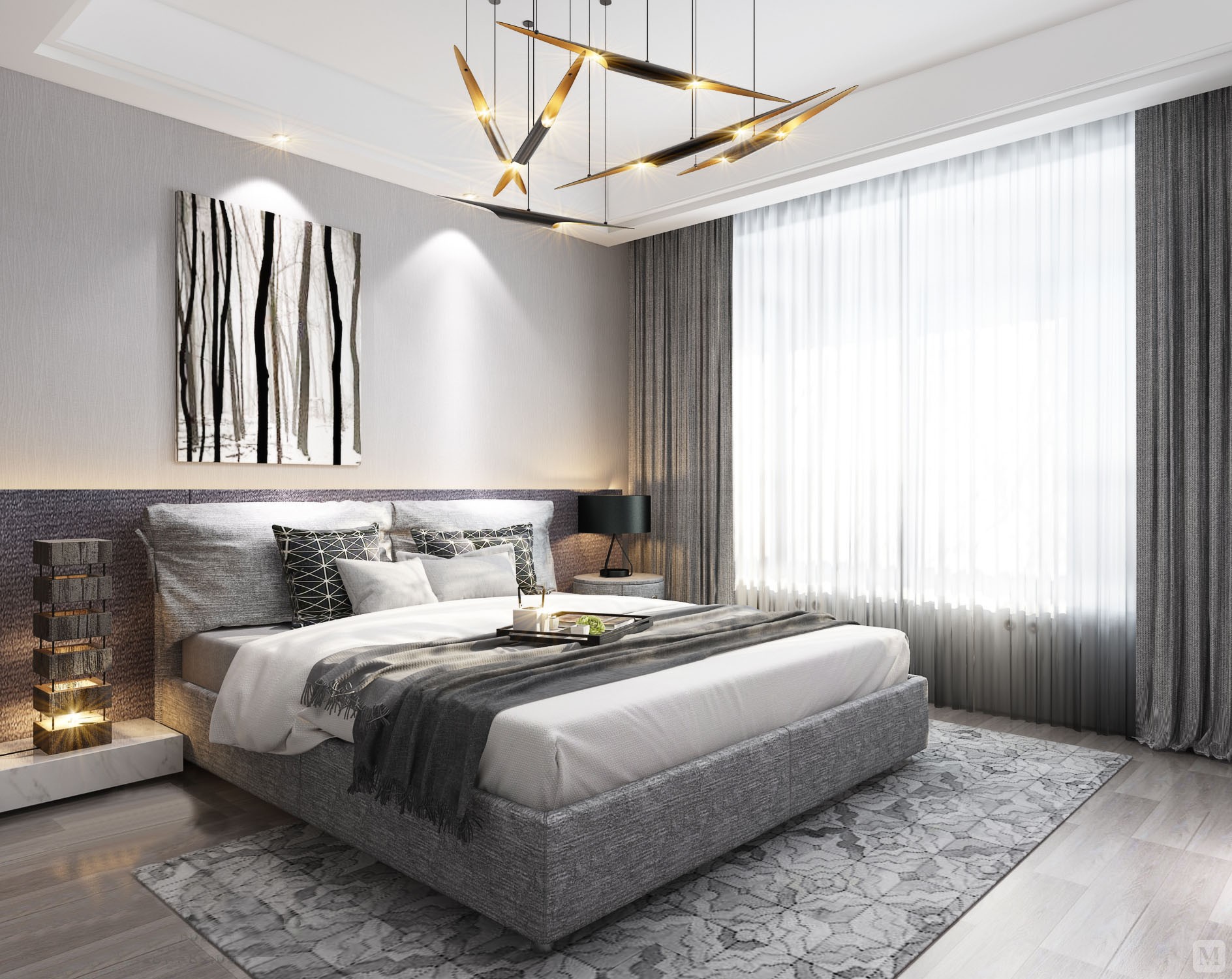 1万180㎡中式四房装修臻致品质,自成一格-红星美凯龙家装效果图