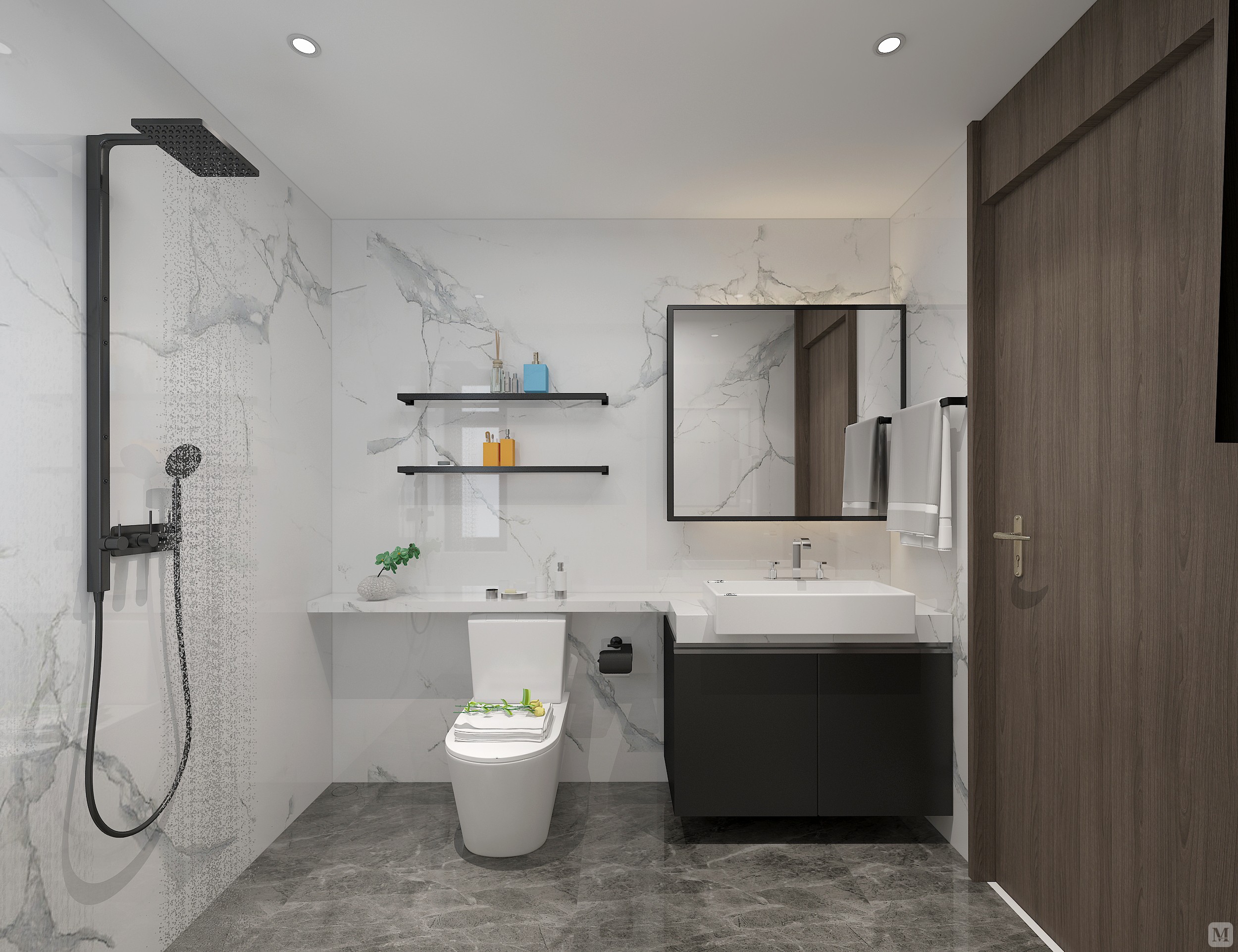 内装设计中,严格控制每种材质的色彩搭配,合理收口.