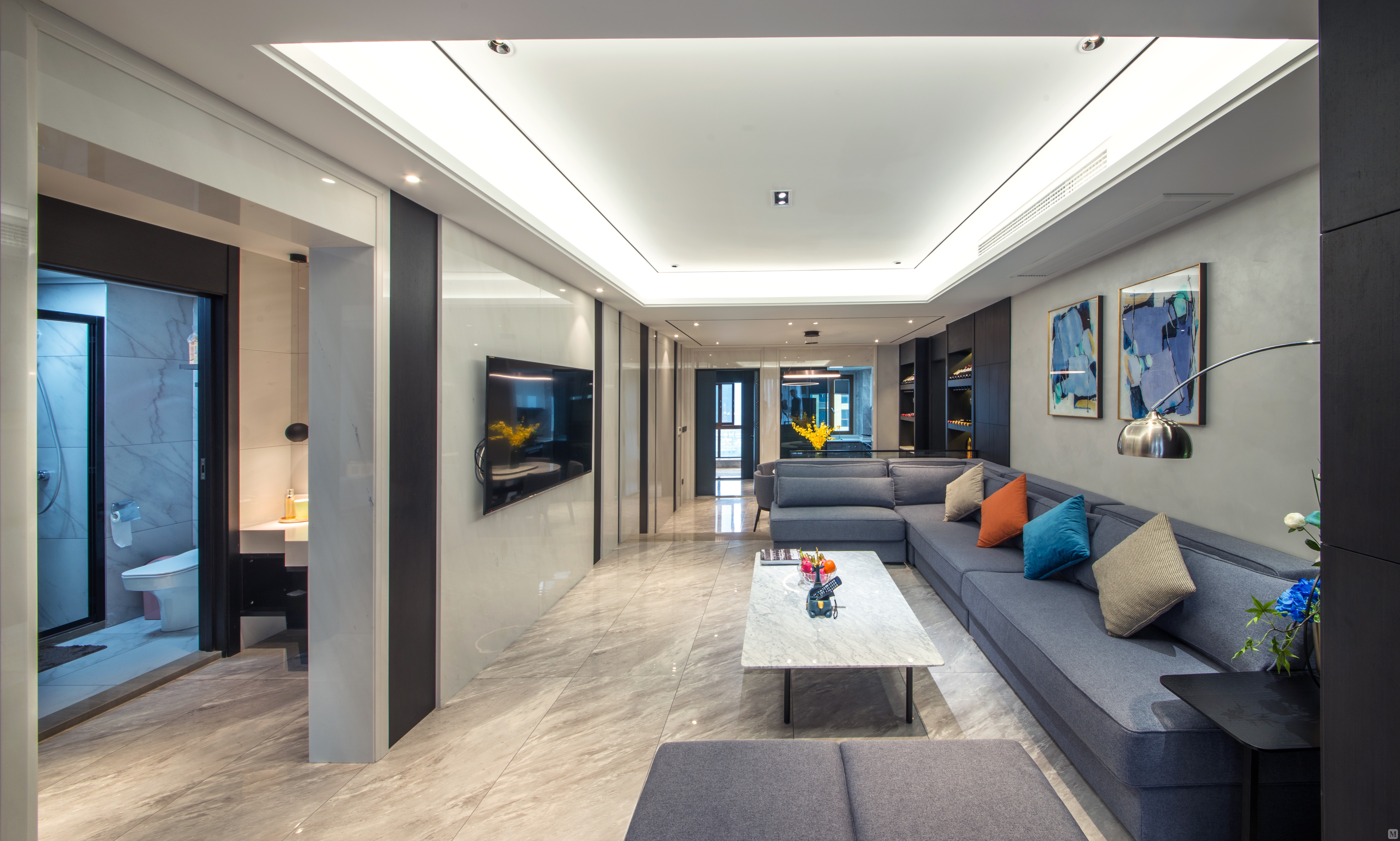 4万140㎡简约三房装修现代都市生活风