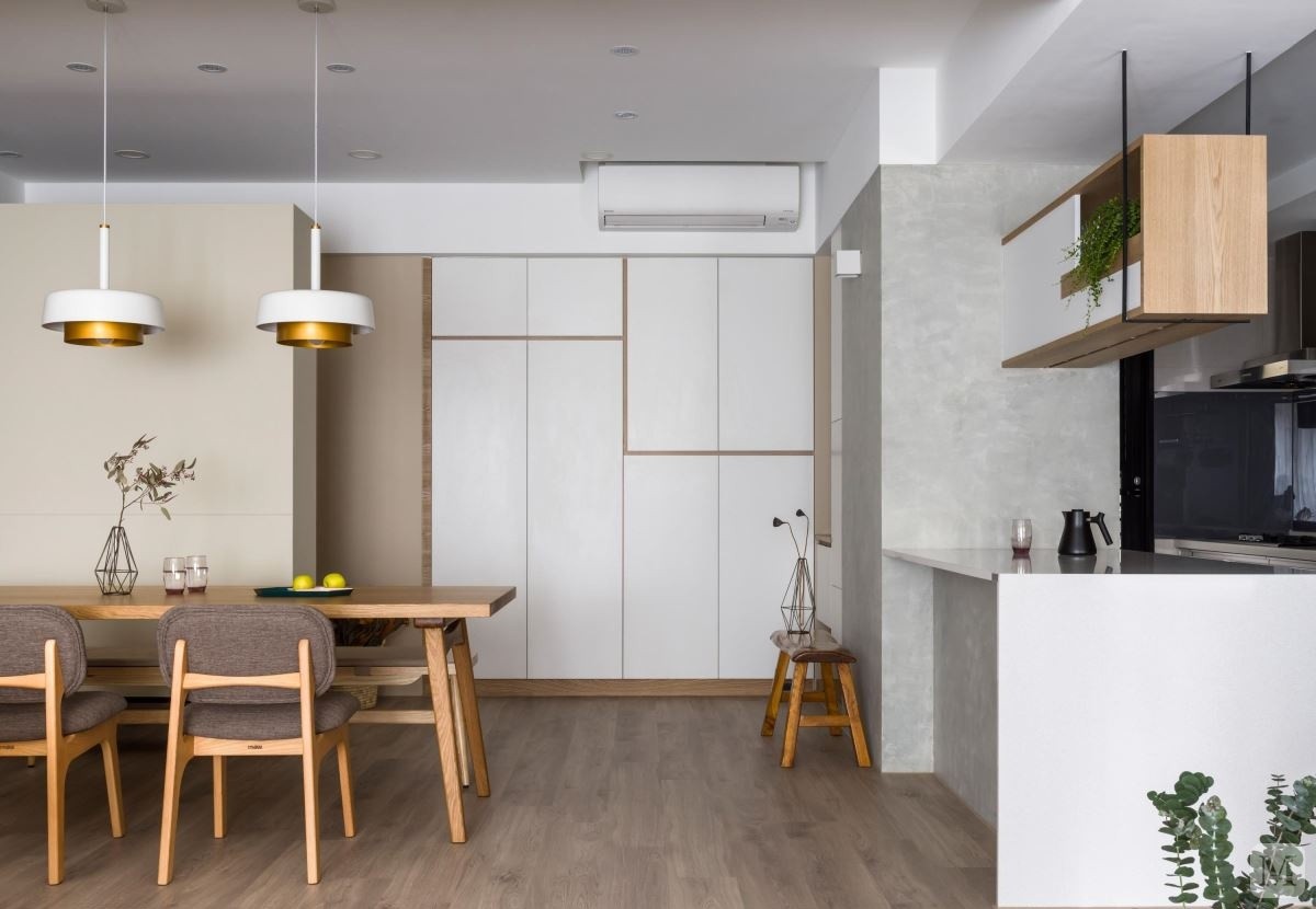 8万98㎡简约二房装修暖暖木纹质感铺叙一片无印良品风-红星美凯龙家装