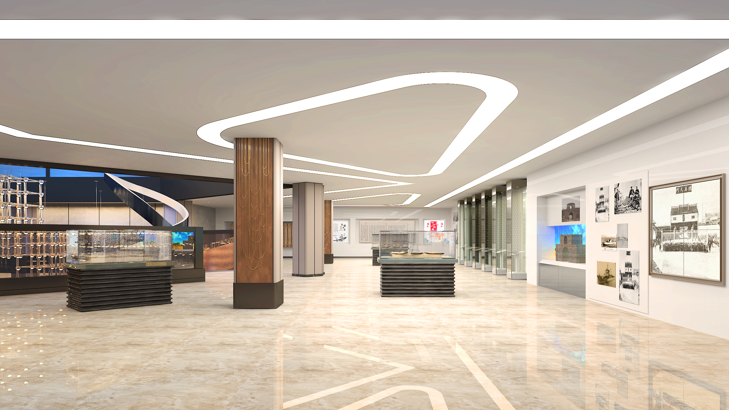 文化展览馆▕ 静止,稳重,节奏混搭装修案例-红星美凯龙设计机构案例网